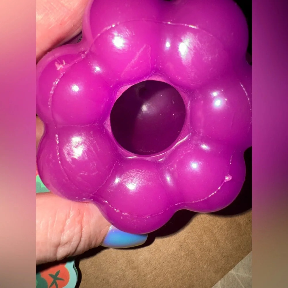 Bark Box Super Chewer solid rubber grapes treat dispensing M-L dog toy NEW